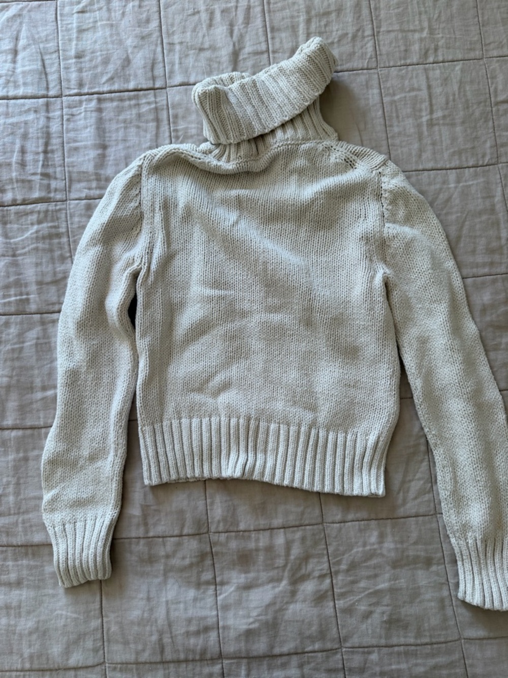 Jennie Kayne cropped cotton turtleneck xs